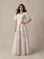 M676 Modest Wedding Dress