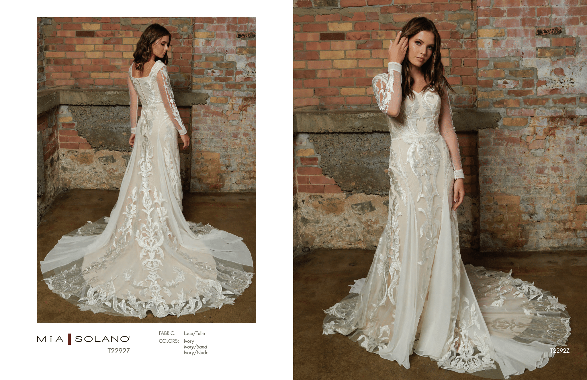 Zuri T2292Z Modest Wedding Dress