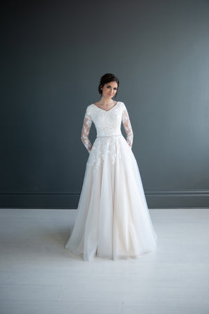 Oaklee Modest Wedding Dress