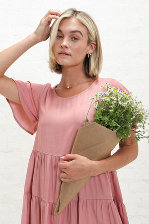 Peyton Dusty Pink Modest Dress