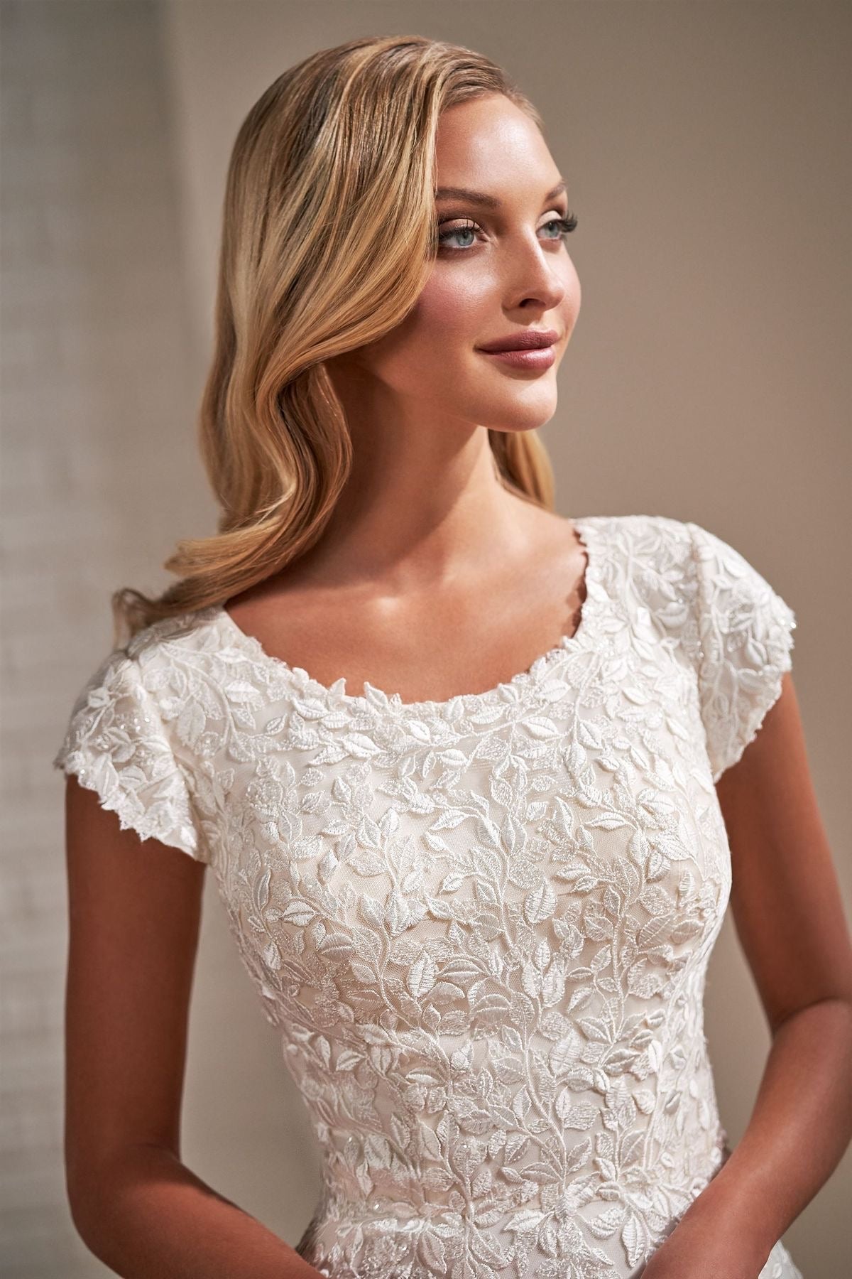 TR22173 Modest Wedding Dress