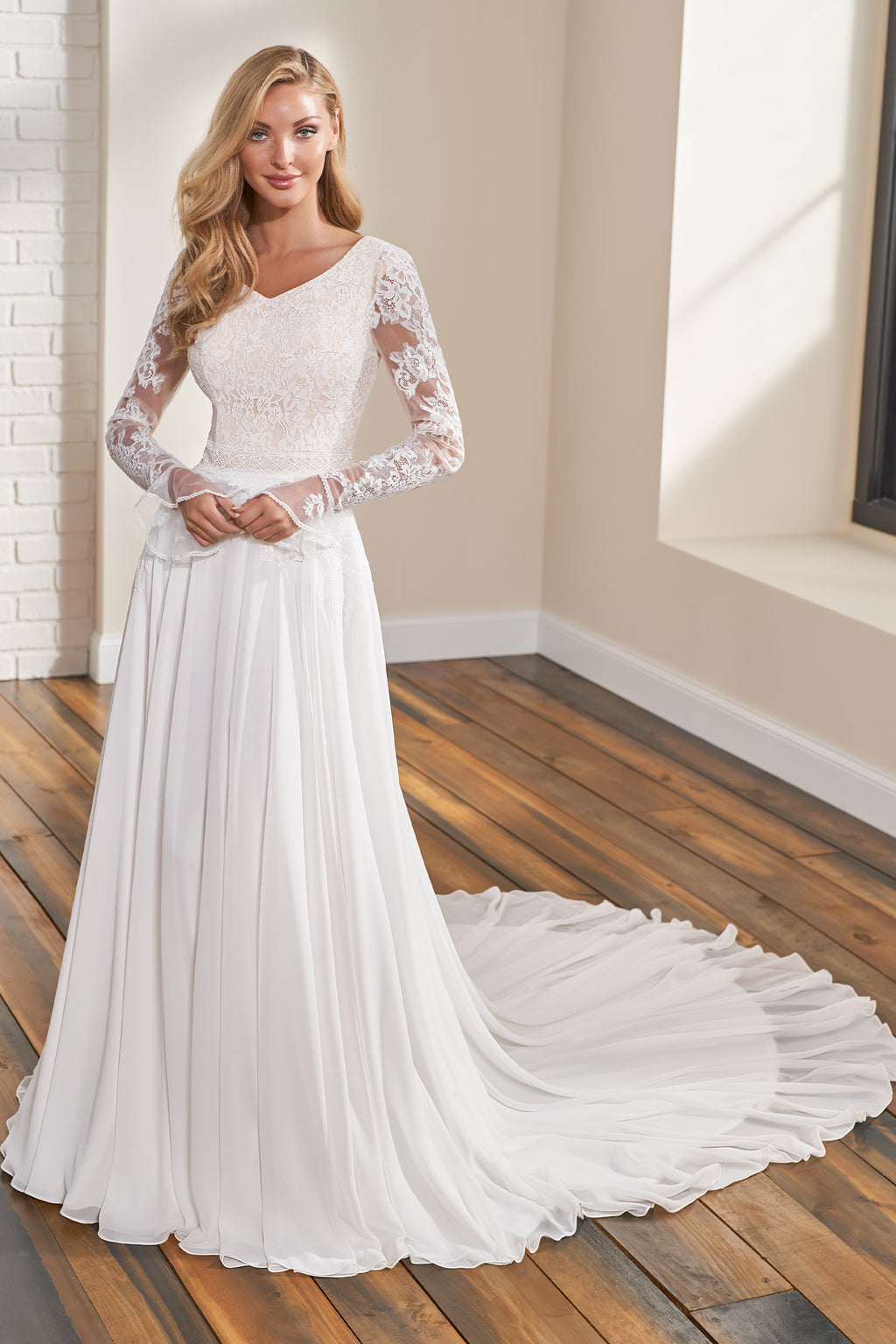 TR12295 Modest Wedding Dress