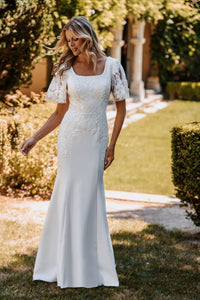 M687 Modest Wedding Dress