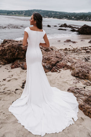 M680 Modest Wedding Dress