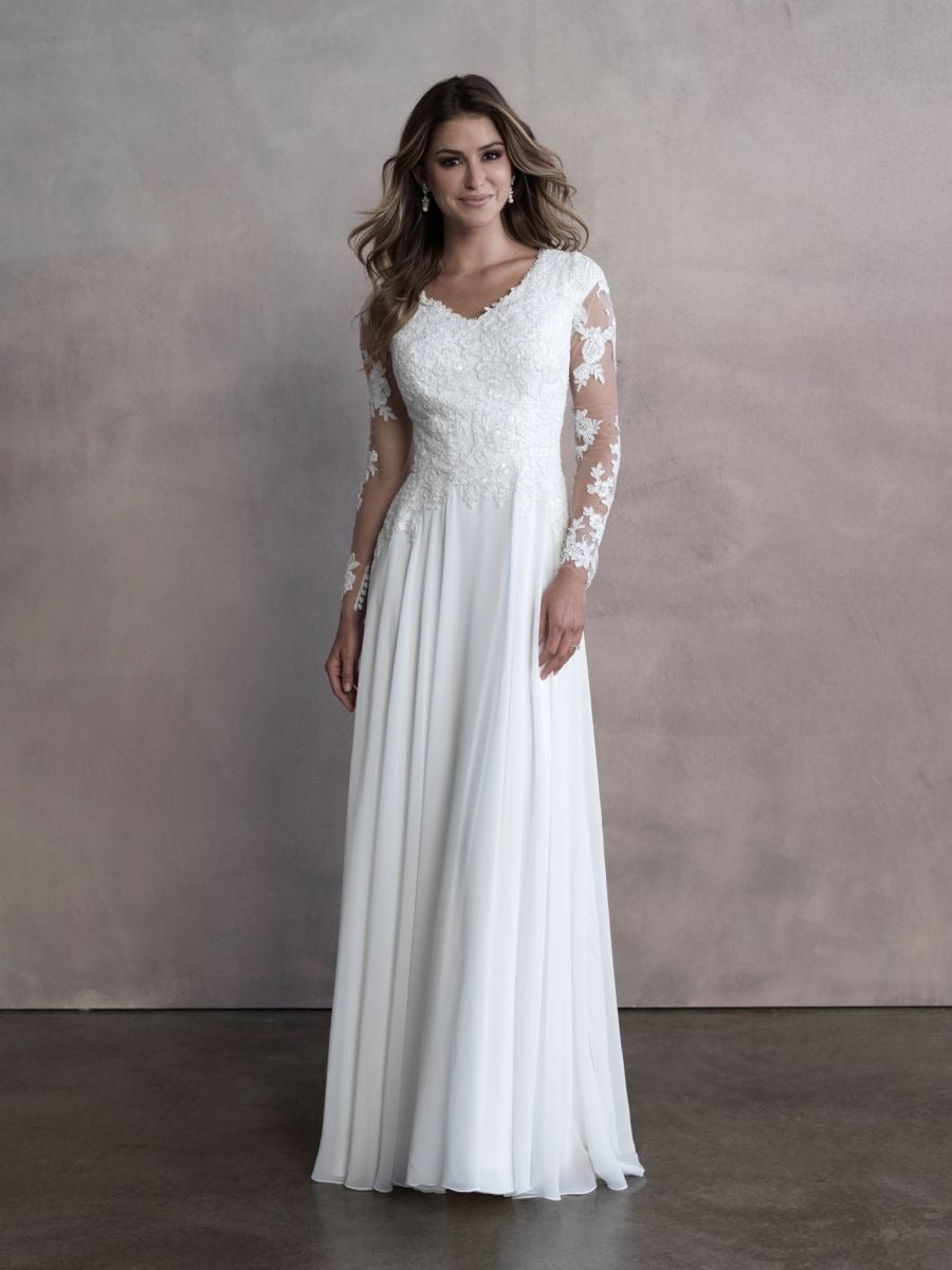 M663 Modest Wedding Dress