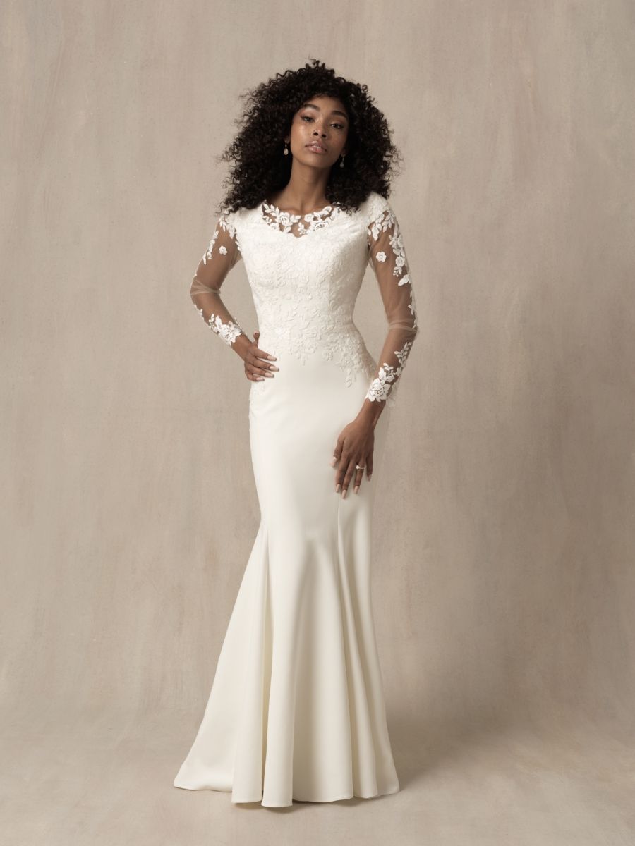 M673 Modest Wedding Dress