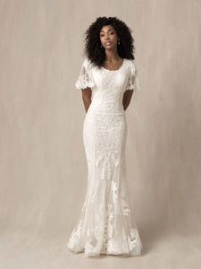 M671 Modest Wedding Dress