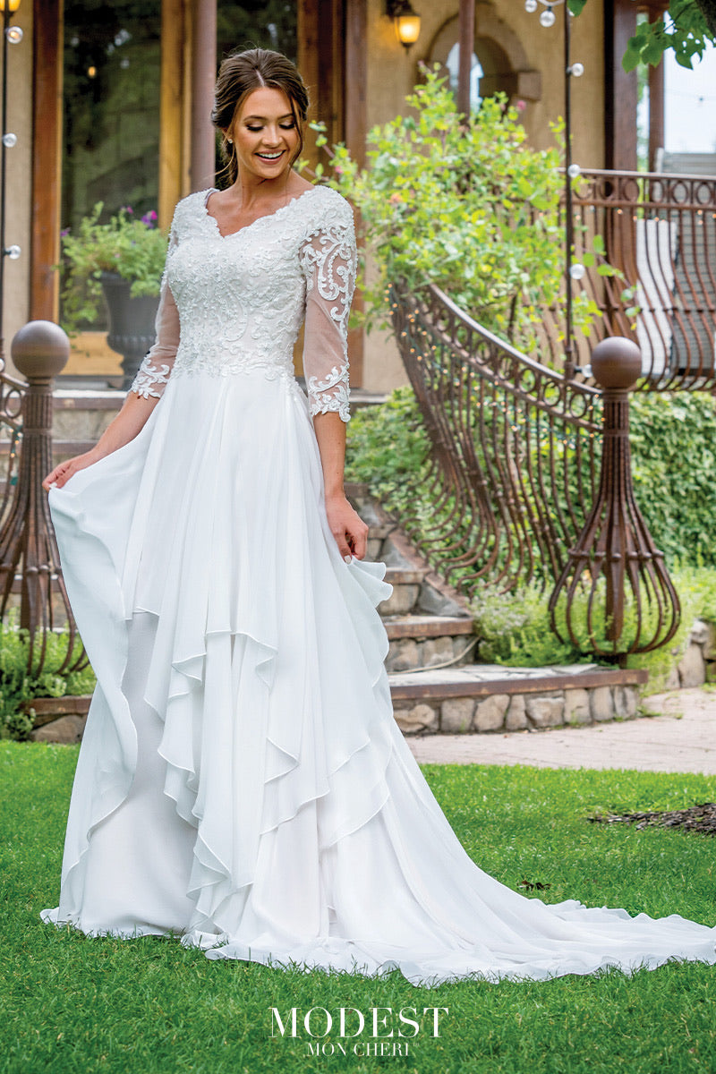 TR11978 Modest Wedding Dress