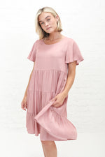 Peyton in Rose Cloud  Modest Dress