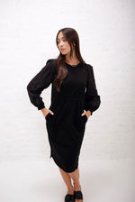 Regan Black Modest Dress