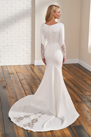 TR12298 Modest Wedding Dress