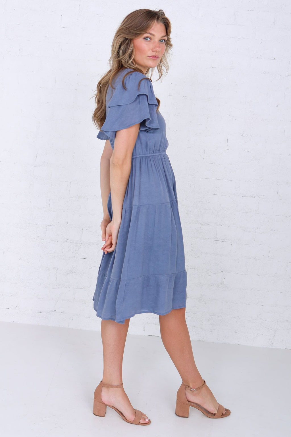 Remington in Blue Shadow Modest Dress