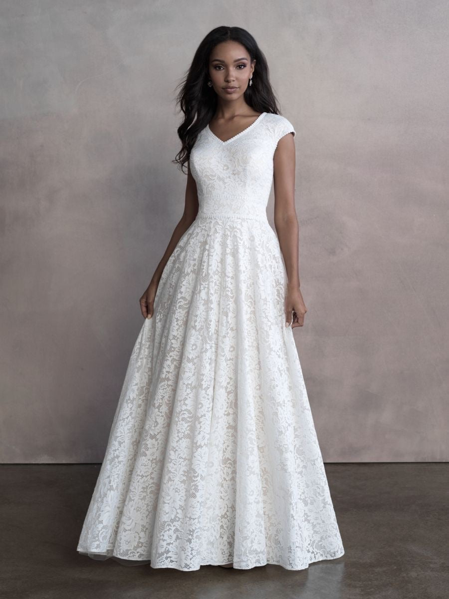 M667 Modest Wedding Dress