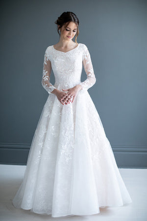 Olivia Modest Wedding Dress