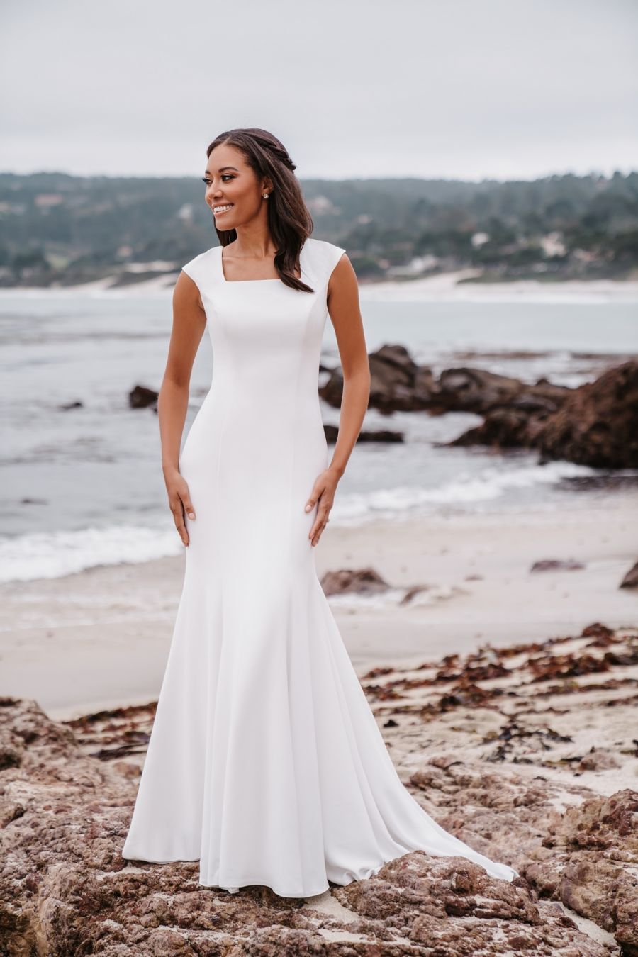 M680 Modest Wedding Dress