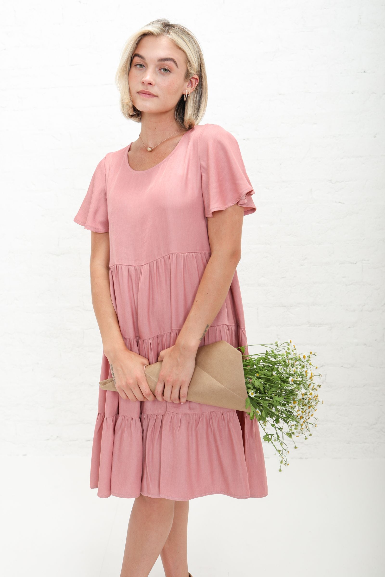 Peyton Dusty Pink Modest Dress