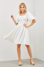 Hattie Modest Dress in Ivory