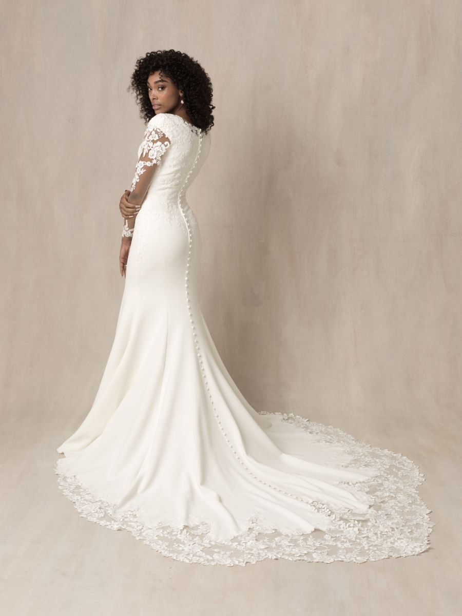 M673 Modest Wedding Dress