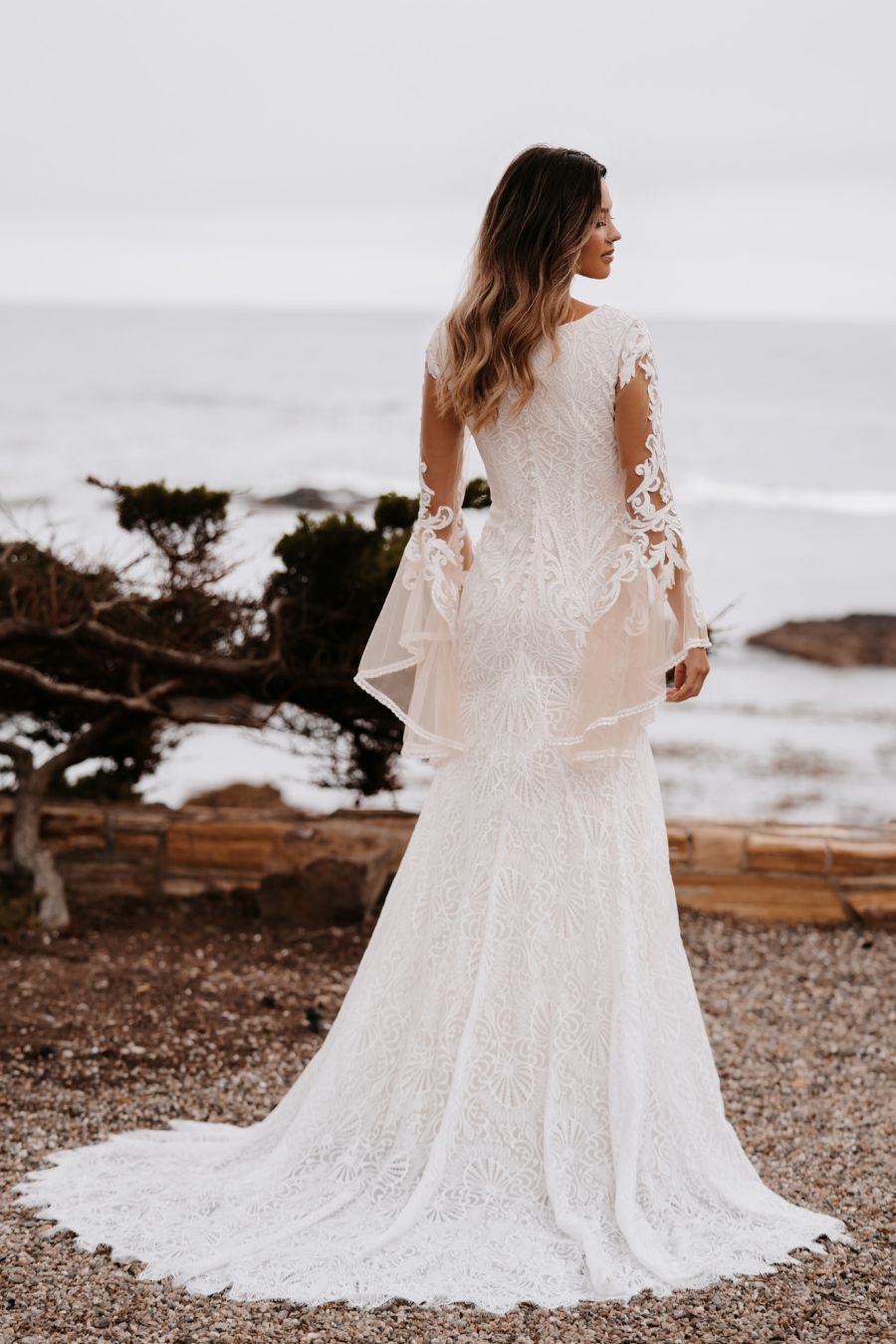 M688 Modest Wedding Dress