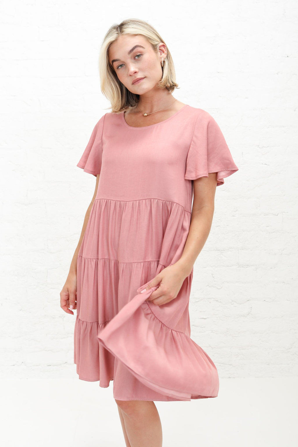 Peyton Dusty Pink Modest Dress