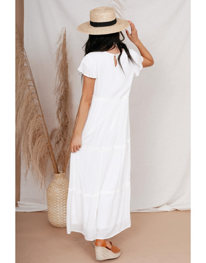 James Tiered Maxi White